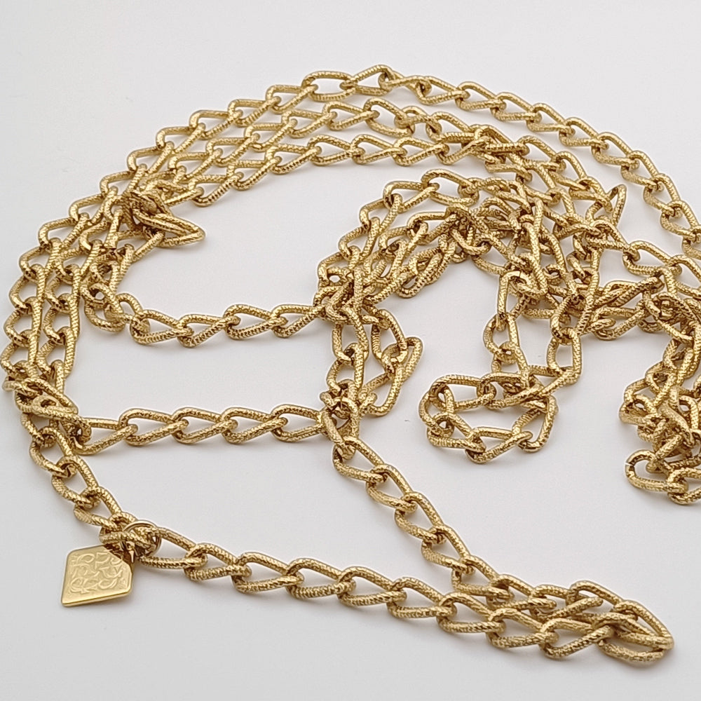 Collana-150cm-dorata magli larghe by ungioielloperte