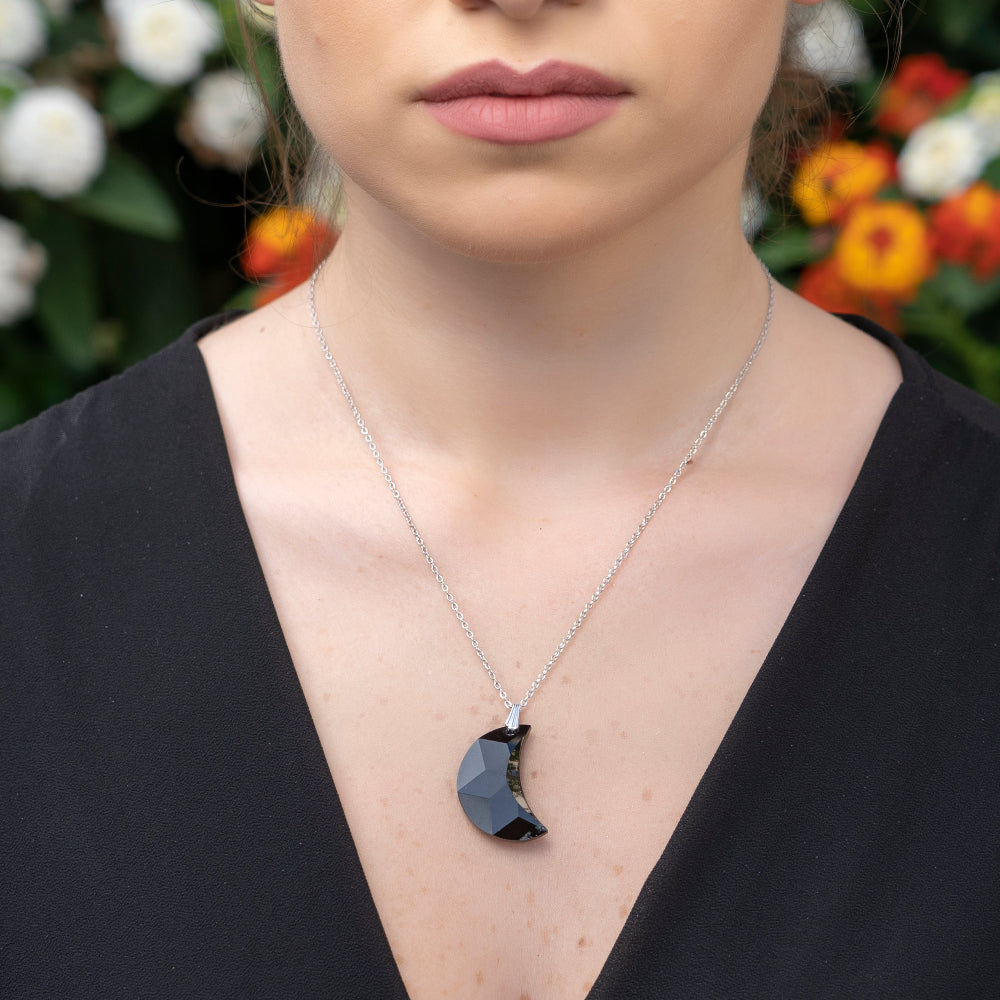 Collana donna con pendente mezza luna
