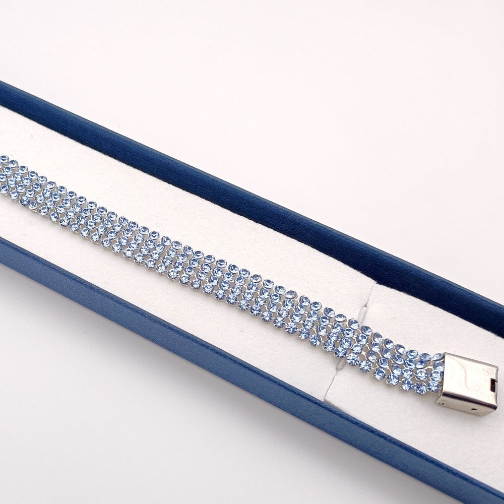 Braccialetto scintillante con cristalli Swarovski Elements - ungioielloperte