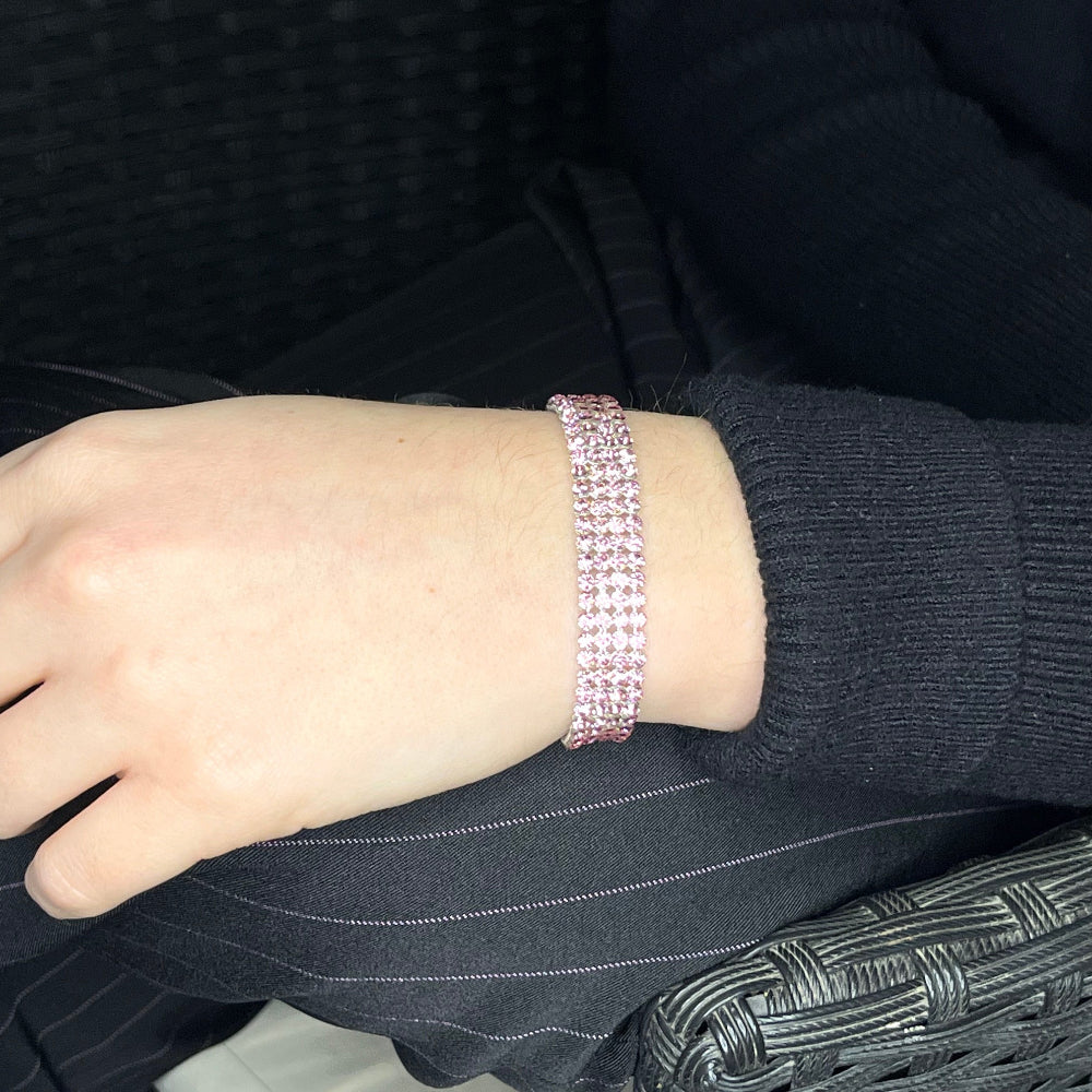 Braccialetto scintillante con cristalli Swarovski Elements - ungioielloperte